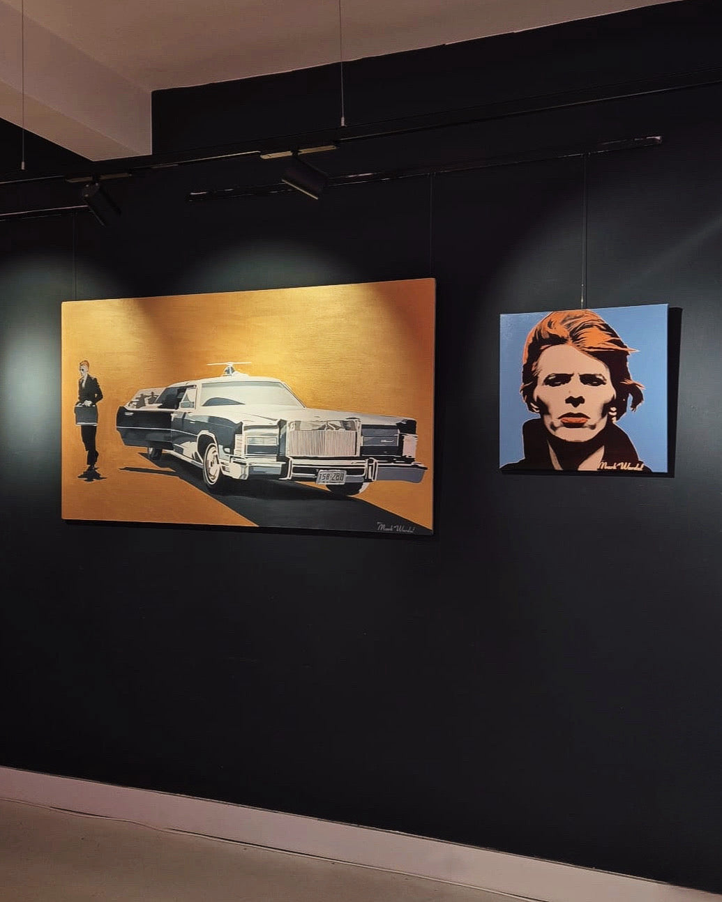Newton Checks In - David Bowie by Mark Wardel