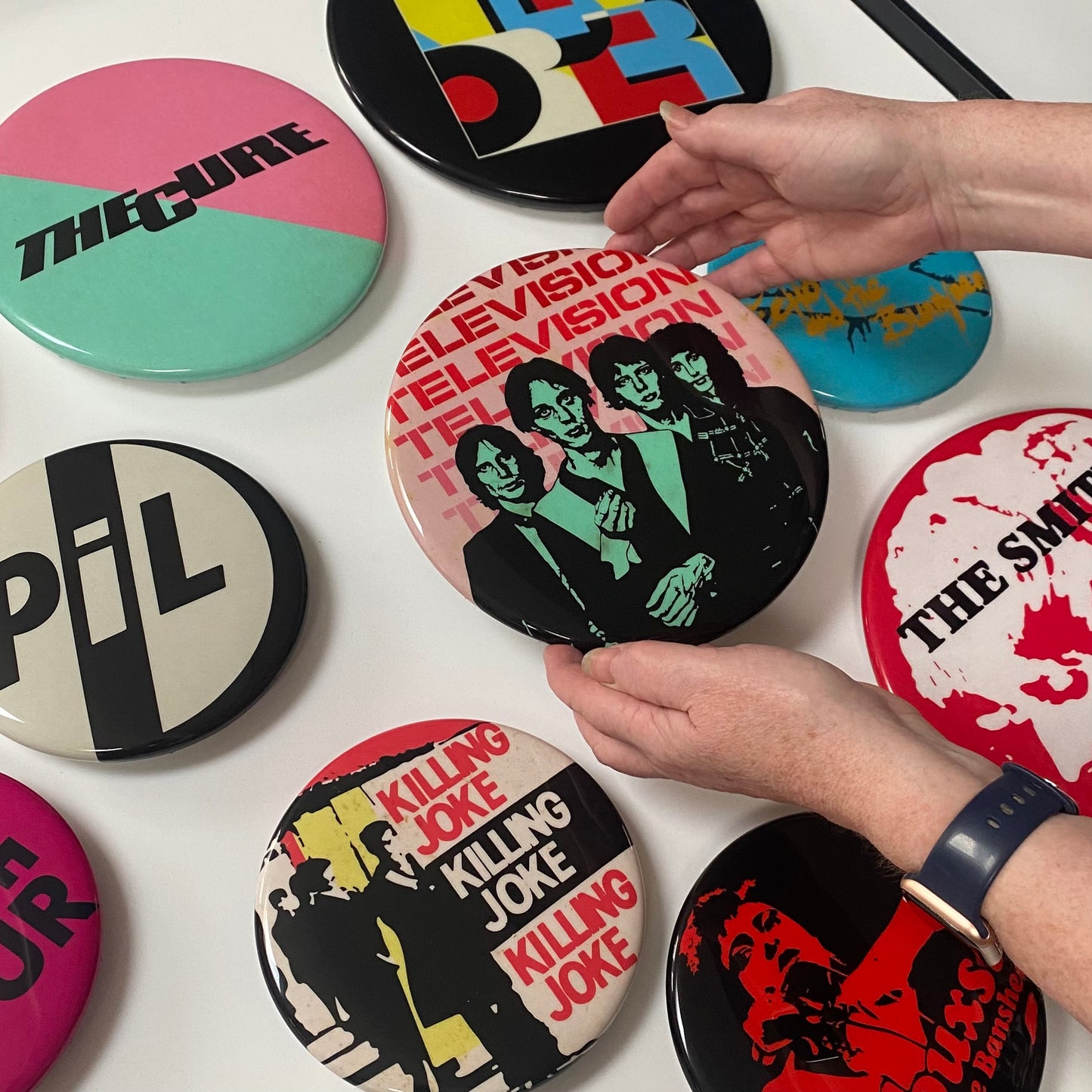 Post Punks Not Dead - Original Resin Badges - Tape Deck Art.