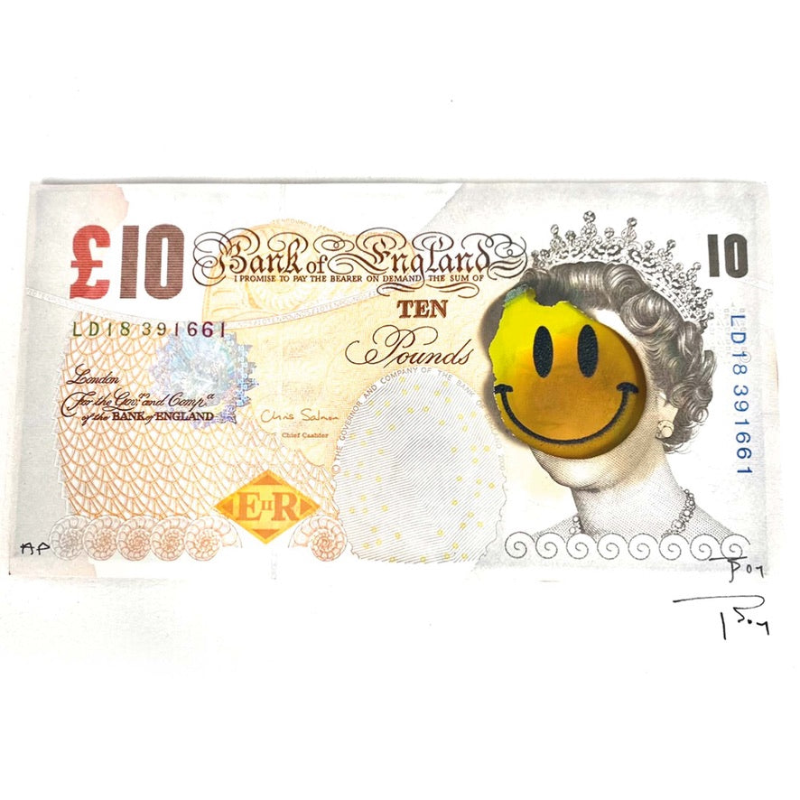 SMIL£ Acid House Rave £10 Note by TBOY