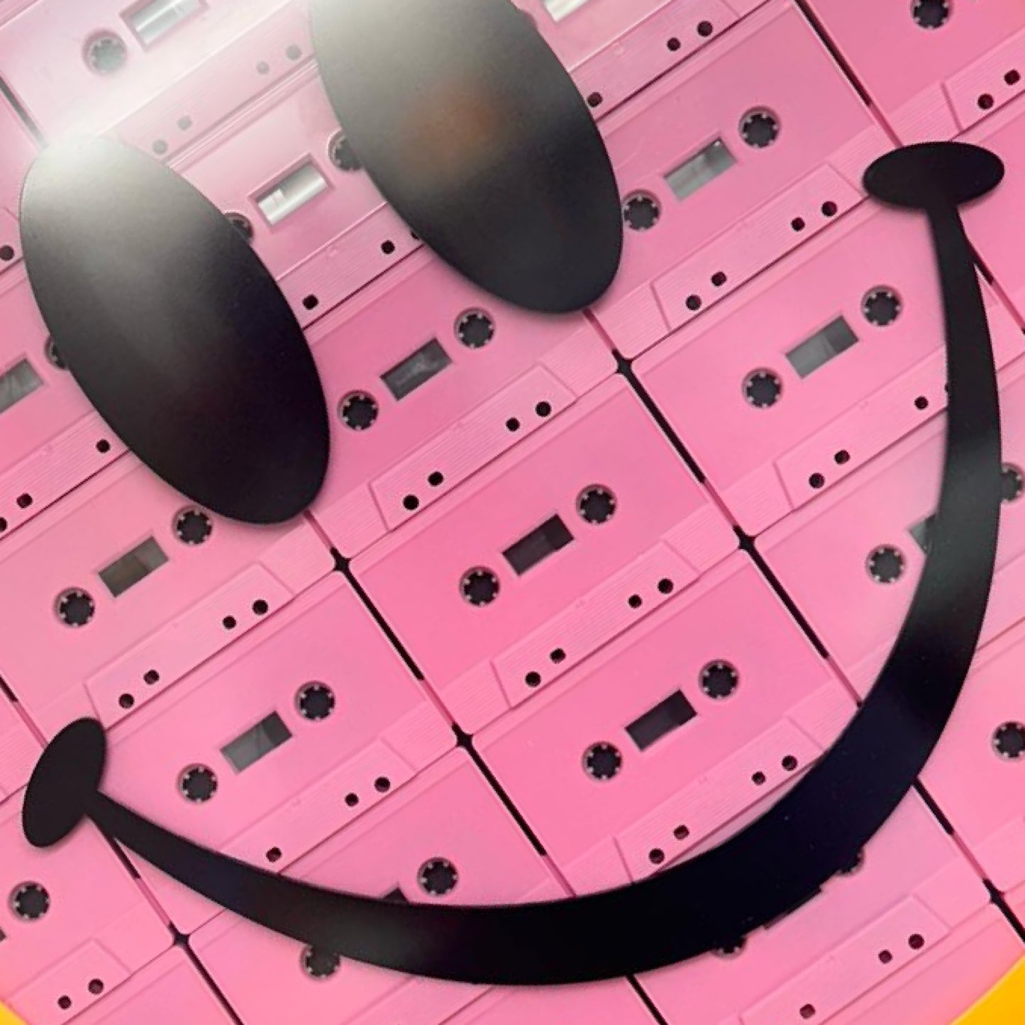 Cassette Face Smiley Pink by TBOY