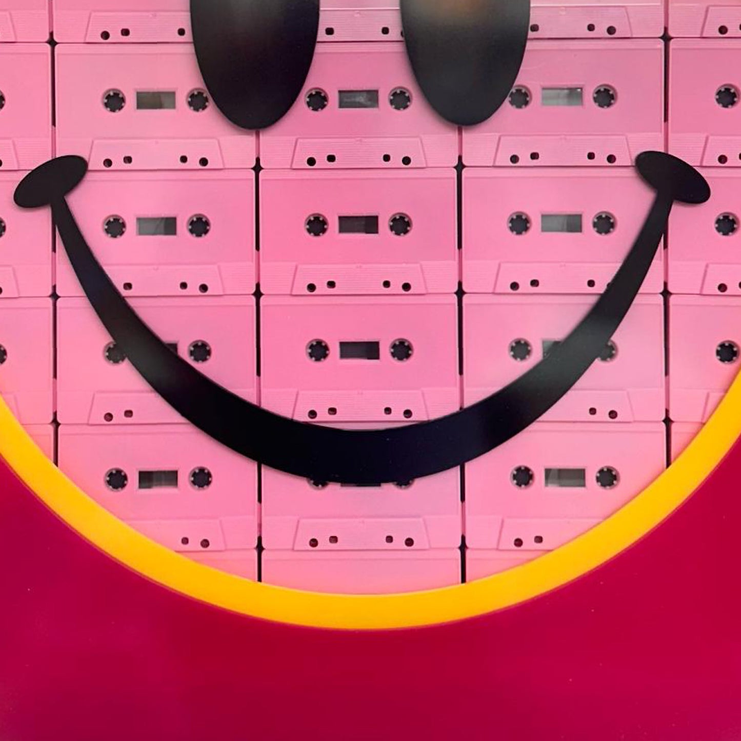 Cassette Face Smiley Pink by TBOY