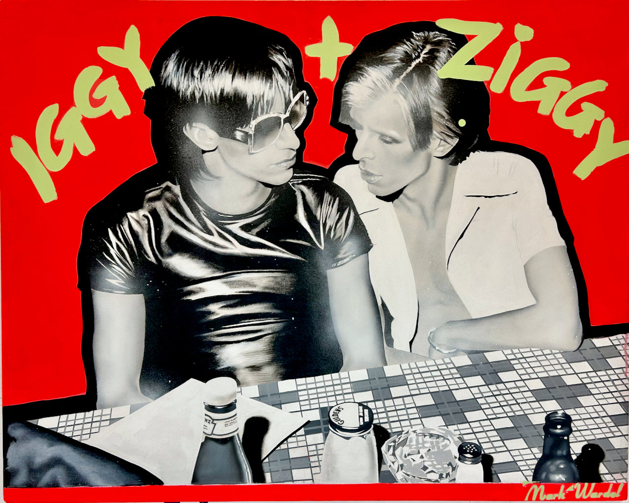 Iggy & Ziggy - David Bowie by Mark Wardel
