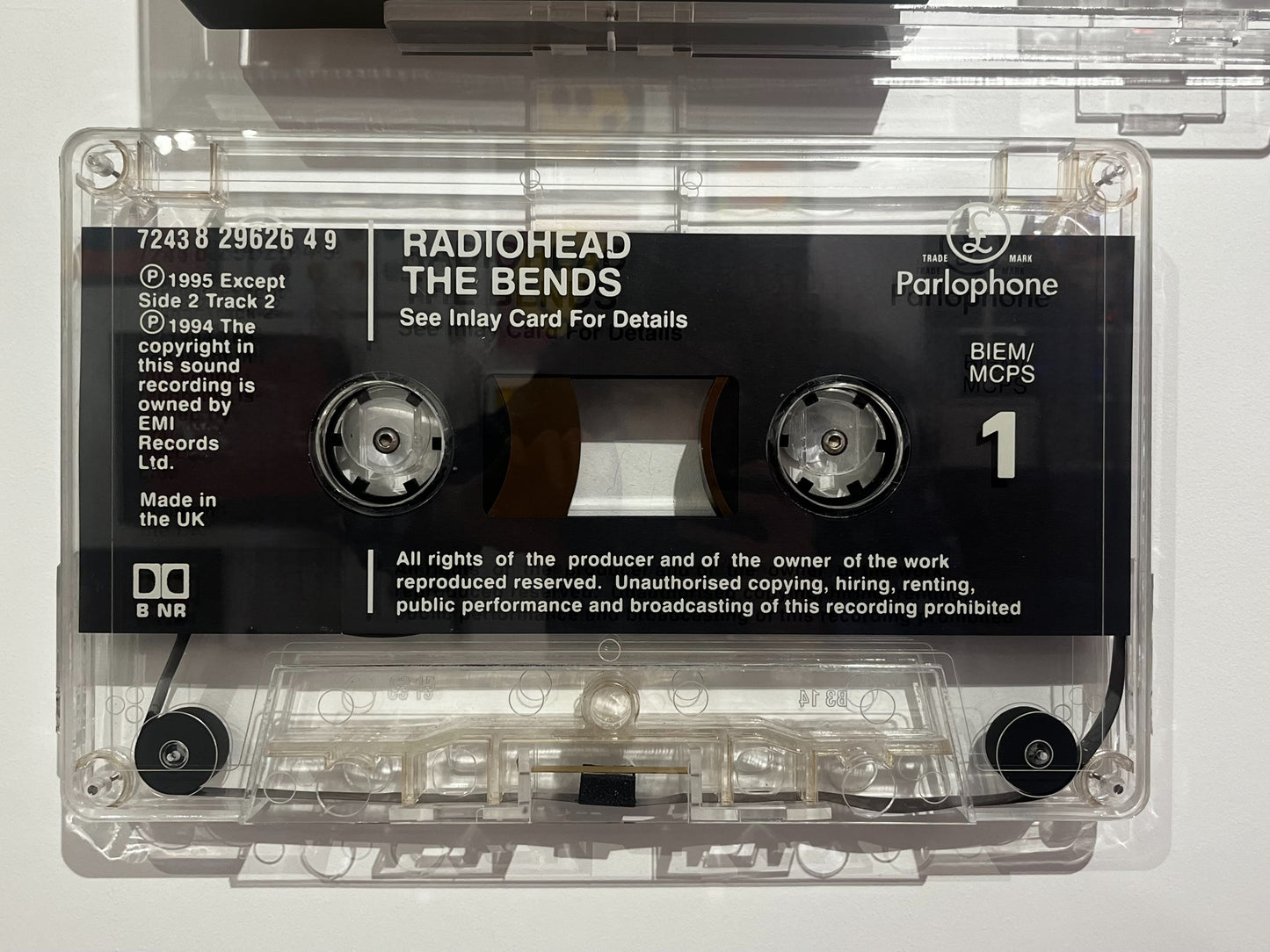Original Giant Cassette – Radiohead, The Bends - Chris Barton