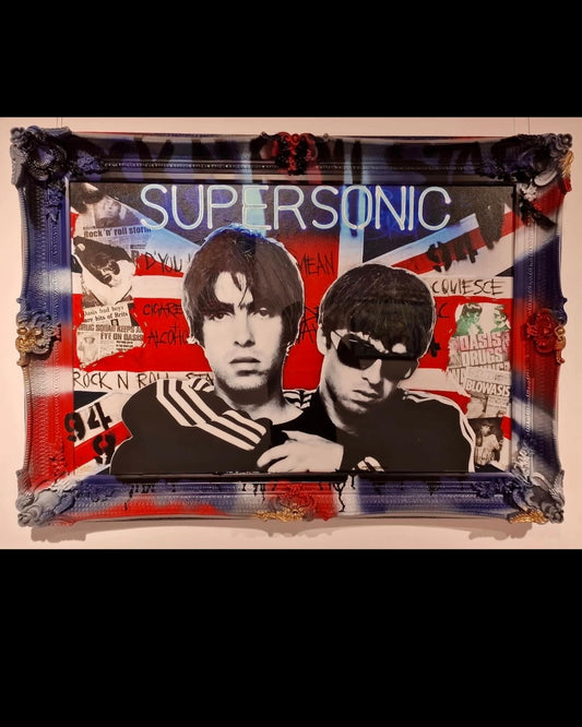 Oasis Supersonic Artwork with Frame By Ghost