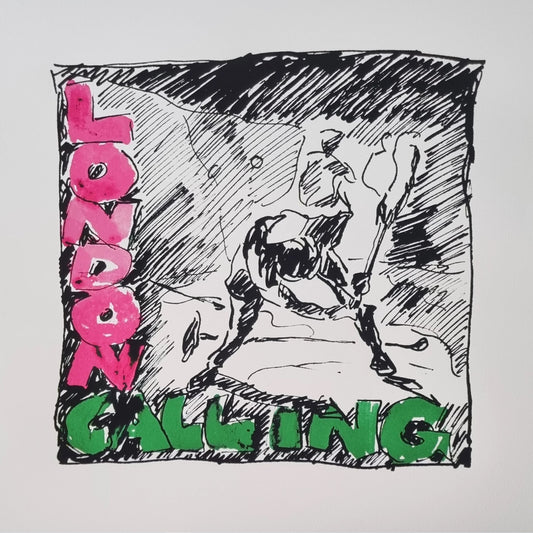 The Clash - London Calling - Original Sketch by Ray Lowry