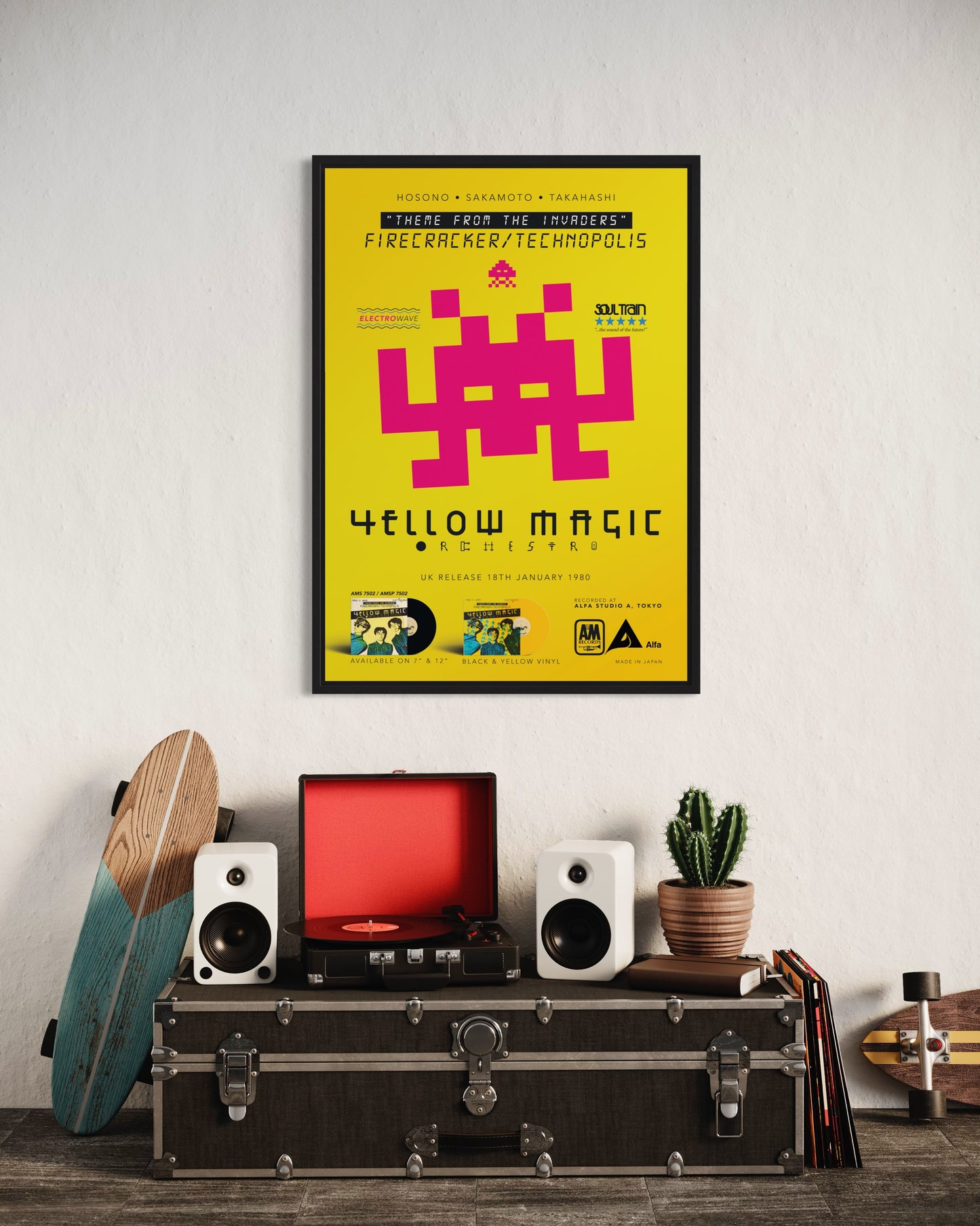 Yellow Magic Orchestra - Invader - poster by Baseliner