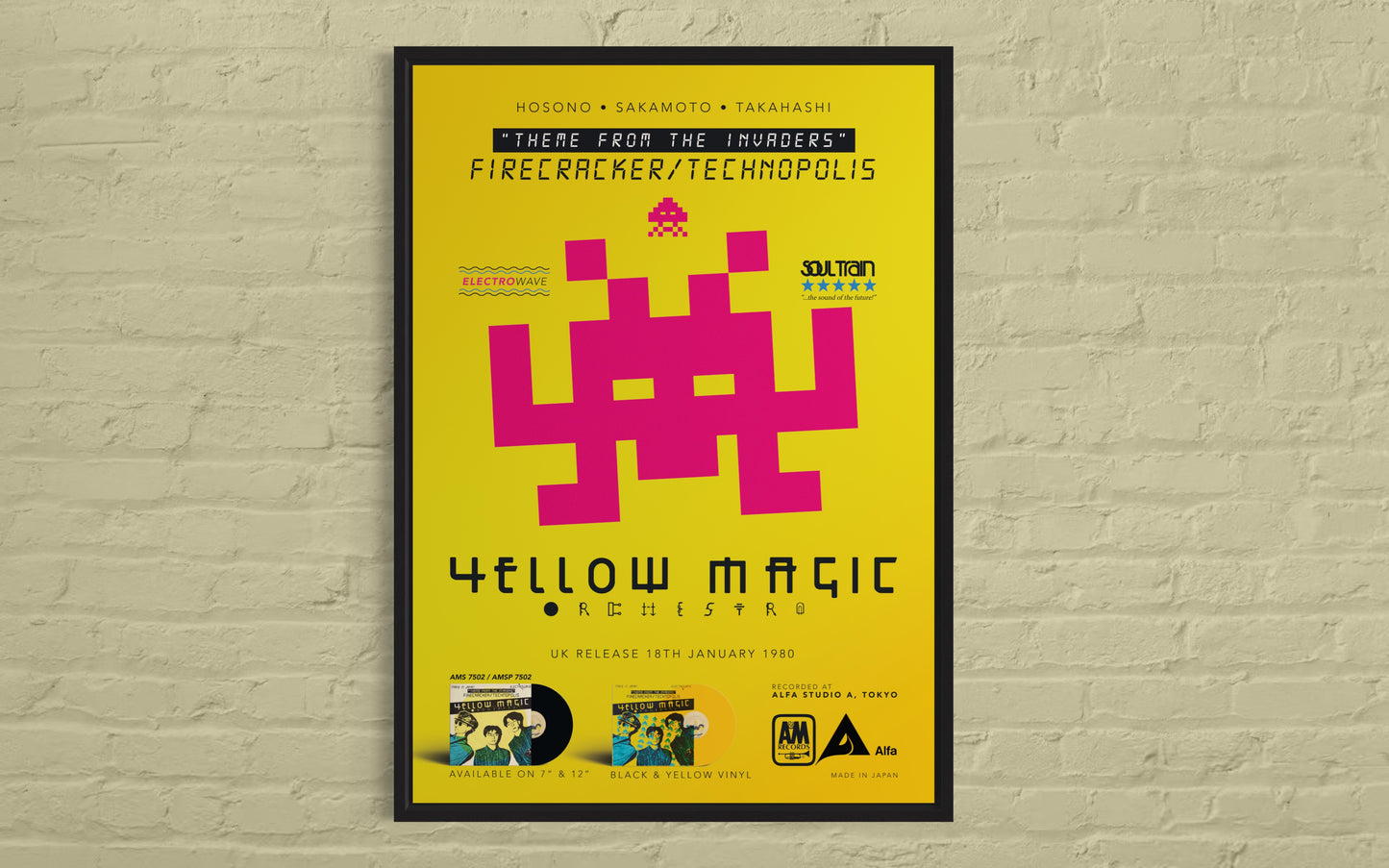 Yellow Magic Orchestra - Invader - poster by Baseliner