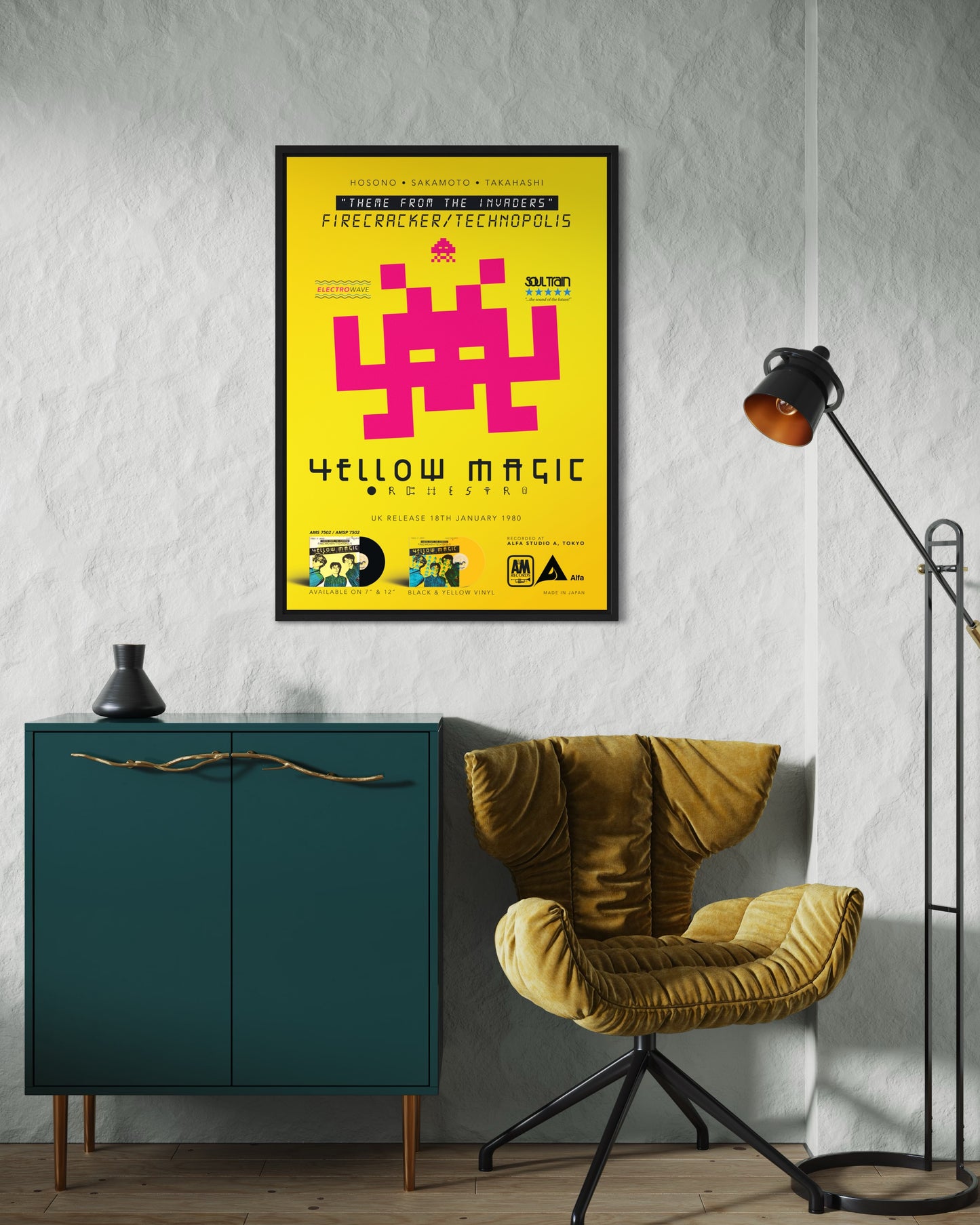 Yellow Magic Orchestra - Invader - poster by Baseliner