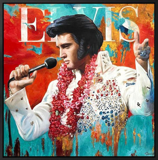 Elvis - Original Mixed Media - Sannib