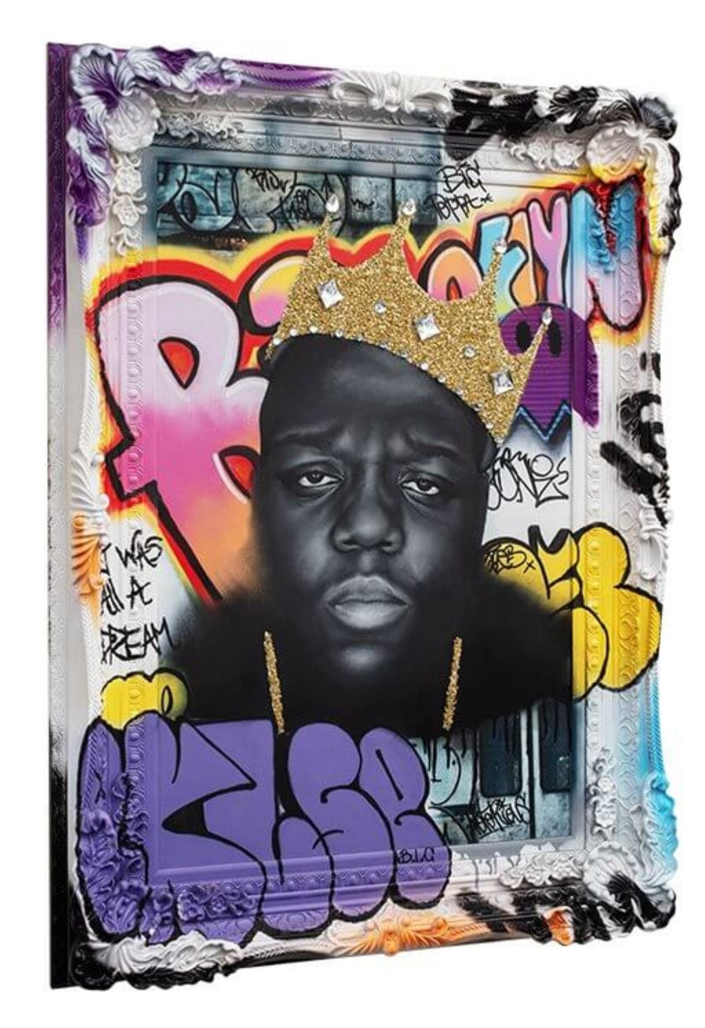 "It Was All a Dream" - Notorious B.I.G Original Artwork in Frame By Ghost